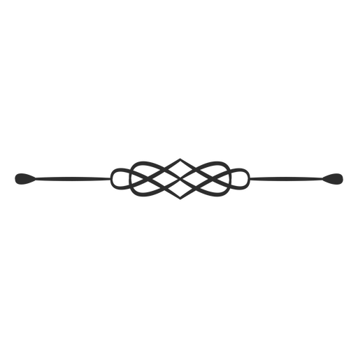 Aufwendiges, dekoratives Knotenlinien-Design PNG-Design