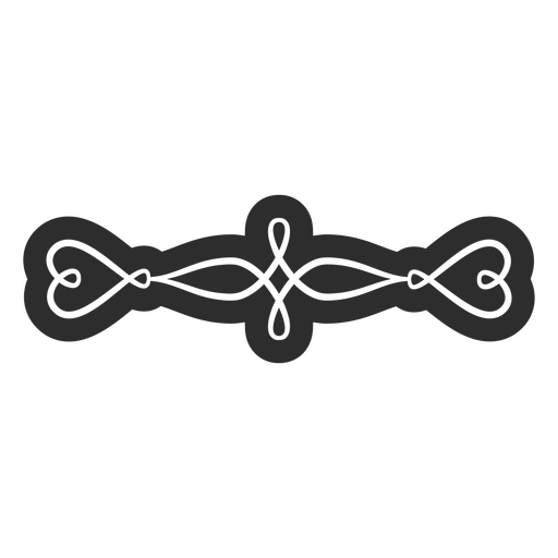 Elegante diseño de patrón de corazones entrelazados Diseño PNG