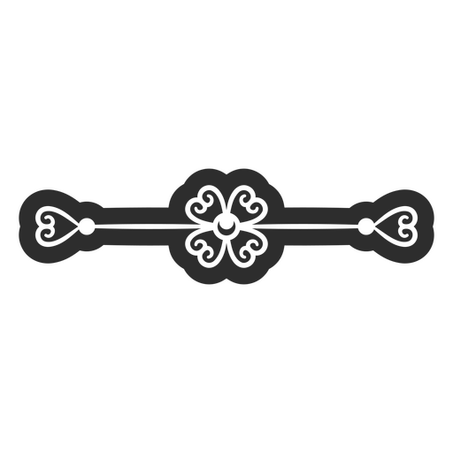 Intricate floral ornament design for decorative use PNG Design