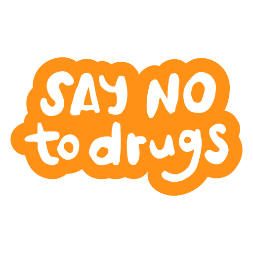 Spielerisches Design einer Anti-Drogen-Kampagne PNG-Design