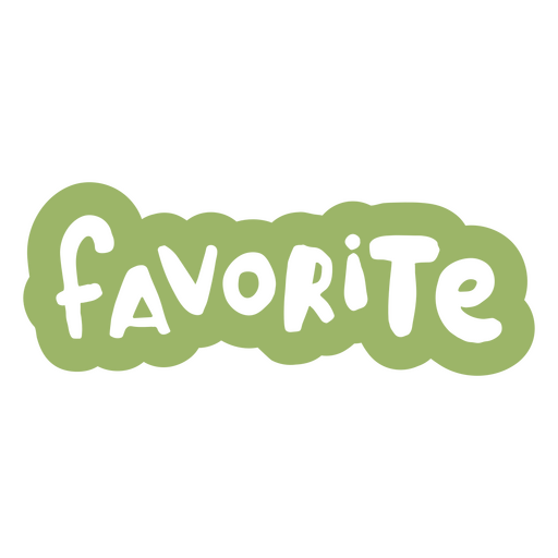 Diseño divertido de palabras favoritas Diseño PNG