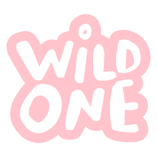 Wild one logo PNG Design