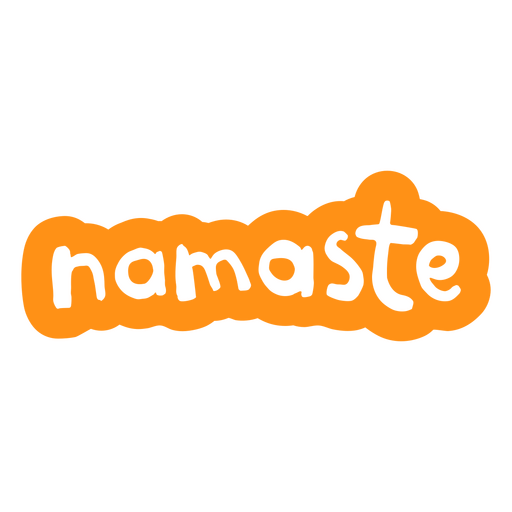Design de texto "namaste" divertido Desenho PNG
