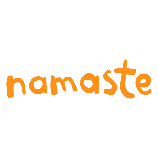 Logotipo do Namastê Desenho PNG