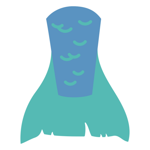 Playful mermaid tail illustration PNG Design