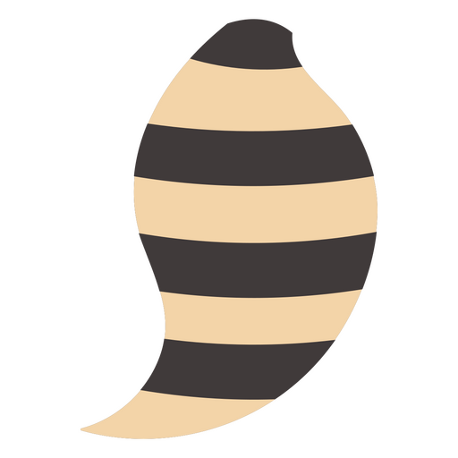 Design gráfico exclusivo de concha listrada Desenho PNG