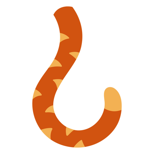 Ilustração divertida de cauda de tigre Desenho PNG