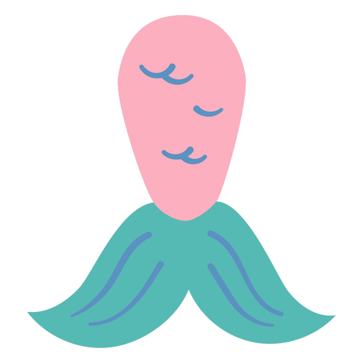 Diseño de ilustración de sirena juguetona Diseño PNG