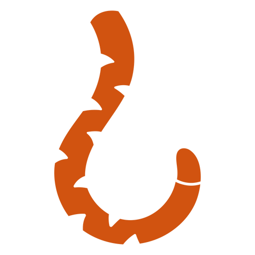 Unique abstract tiger tail design PNG Design