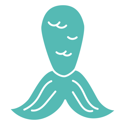 Blaues Meerjungfrauenschwanz-Symbol PNG-Design