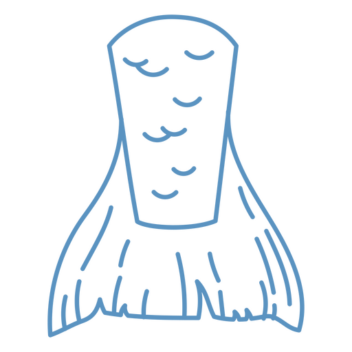 Ilustración de cola de sirena con estilo Diseño PNG