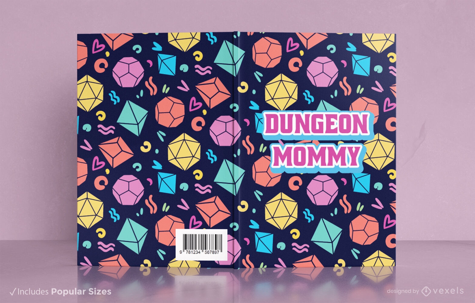 Design de capa de livro Dungeon mommy KDP