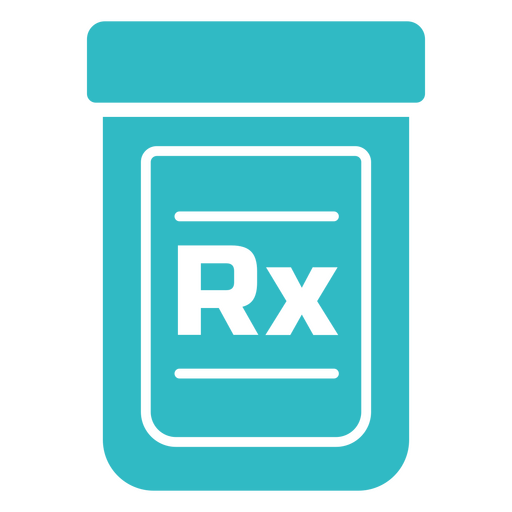 Einzigartiges Symbol für eine Rezeptflasche PNG-Design