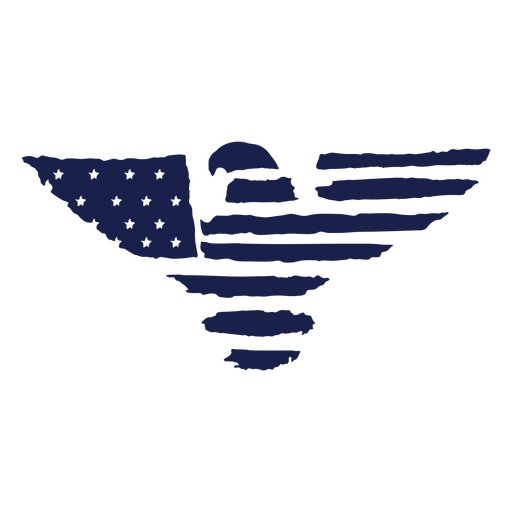 Patriotic eagle flag design PNG Design