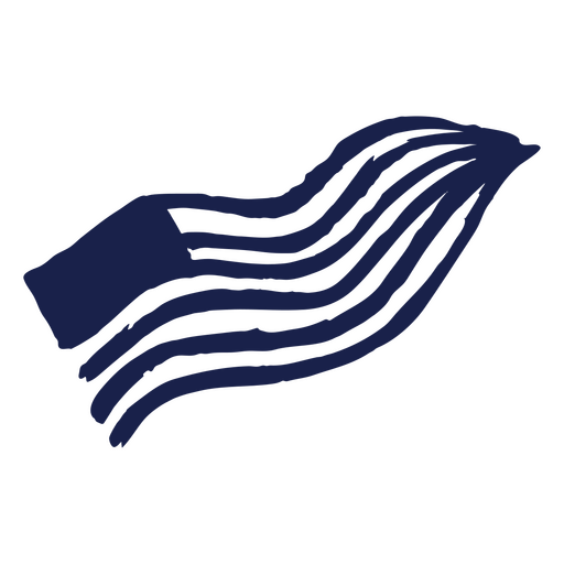 bandera americana azul Diseño PNG