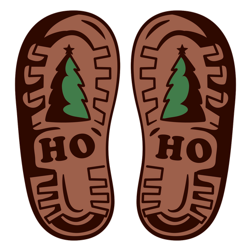 Estampa festiva de bota de férias Desenho PNG