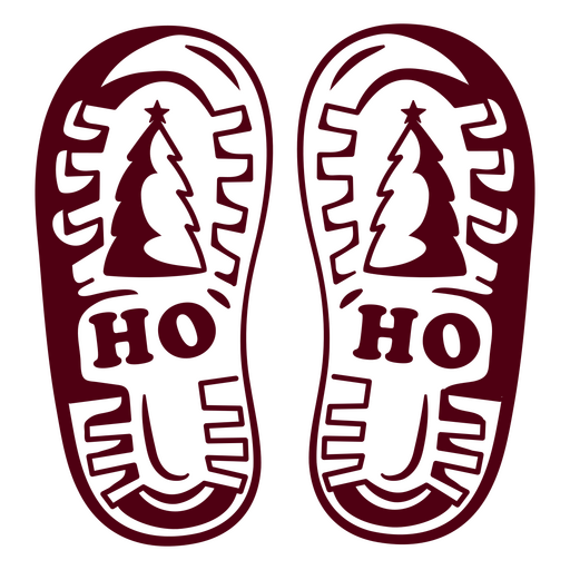Estampa festiva de sapato para as festas de fim de ano Desenho PNG