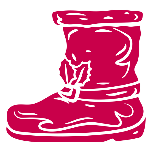Verspielte Weihnachtsstiefel-Illustration PNG-Design