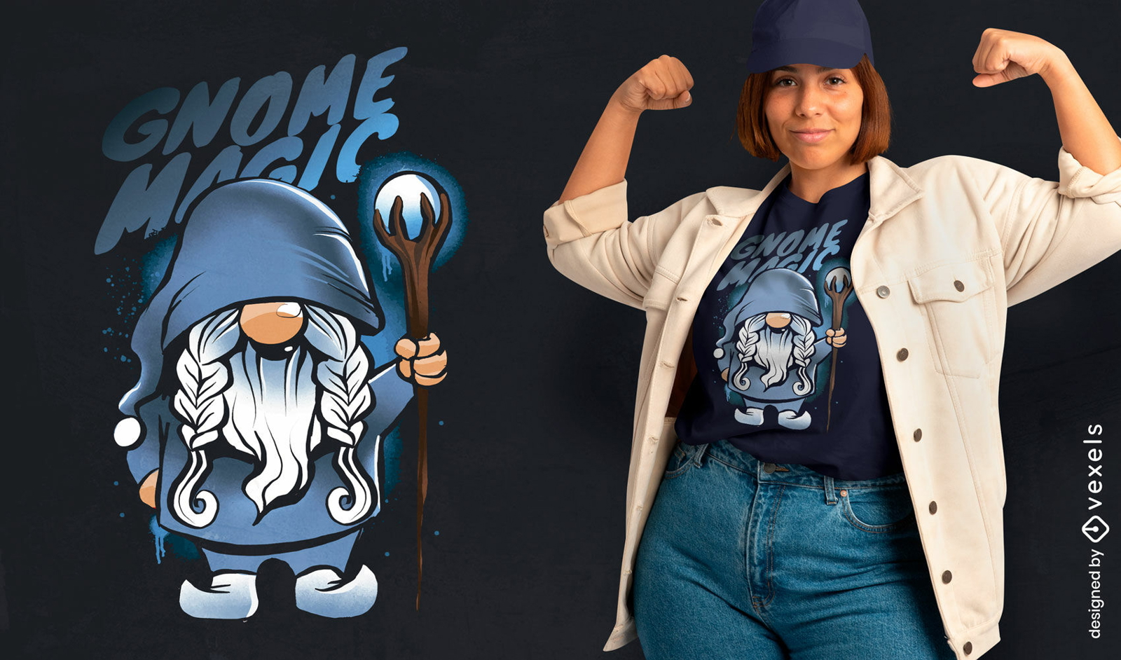 Gnome magic t-shirt design