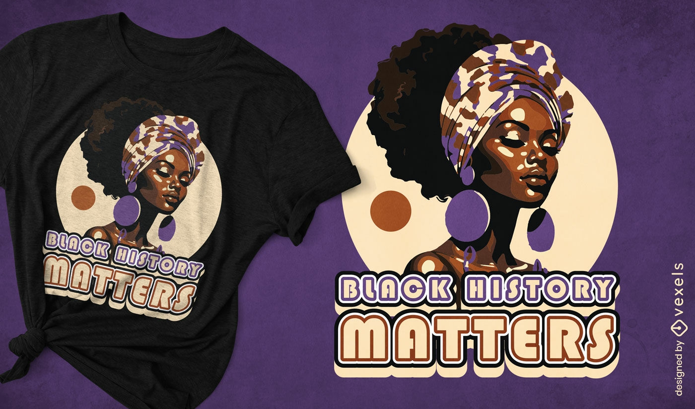 Black history matters t-shirt design