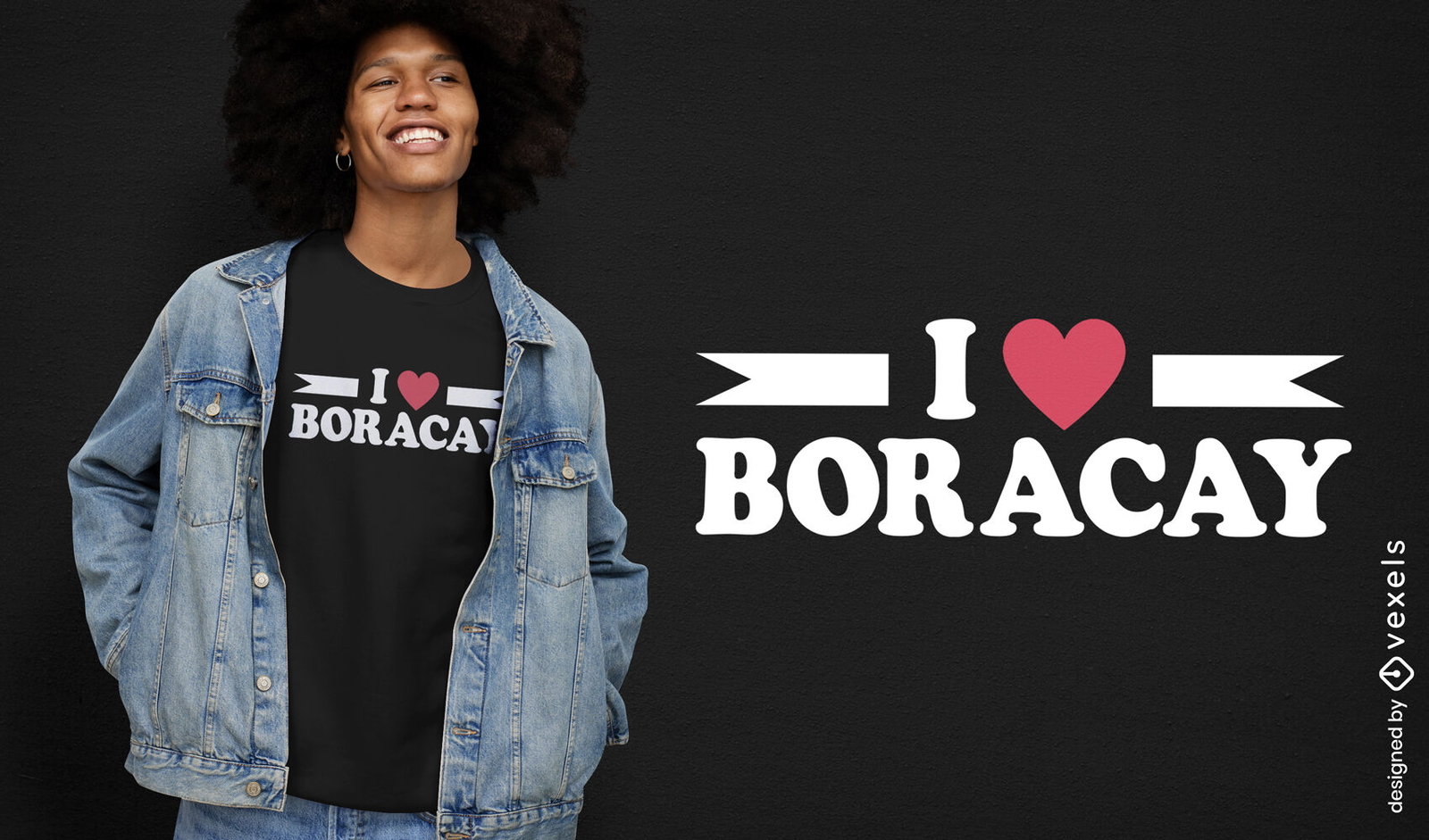 Me encanta el diseño de camiseta de Boracay.