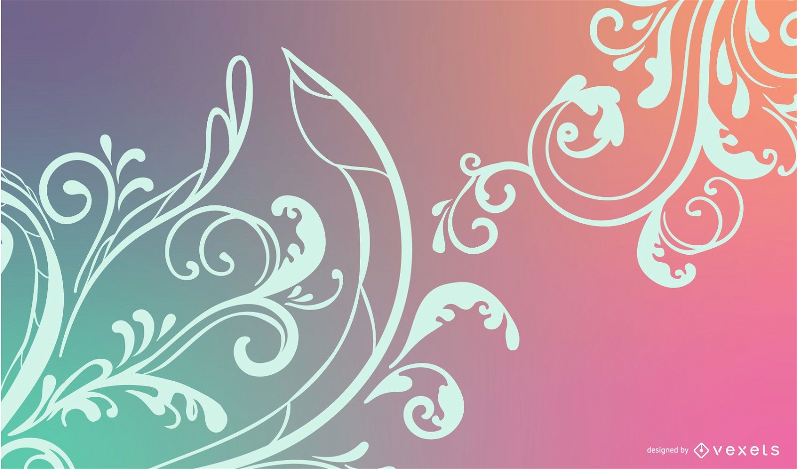 Abstract Floral Background Vector 