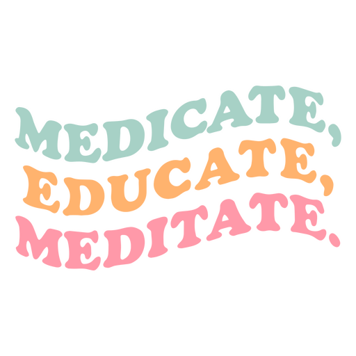 Diseño de cita meditativa inspiradora Diseño PNG
