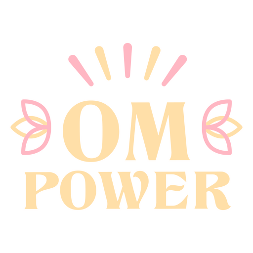 Das Wort ?om power? PNG-Design