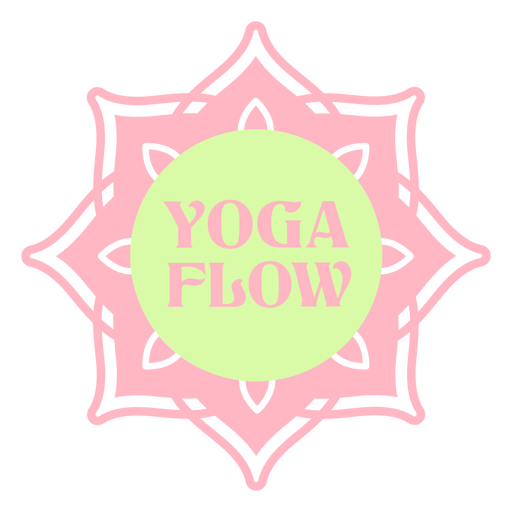Logotipo do fluxo de ioga Desenho PNG