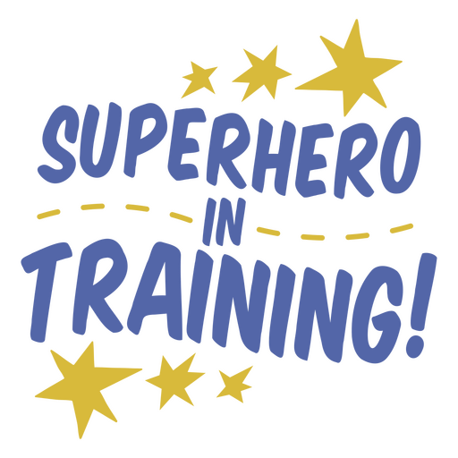 Diseño de entrenamiento de superhéroe lúdico Diseño PNG