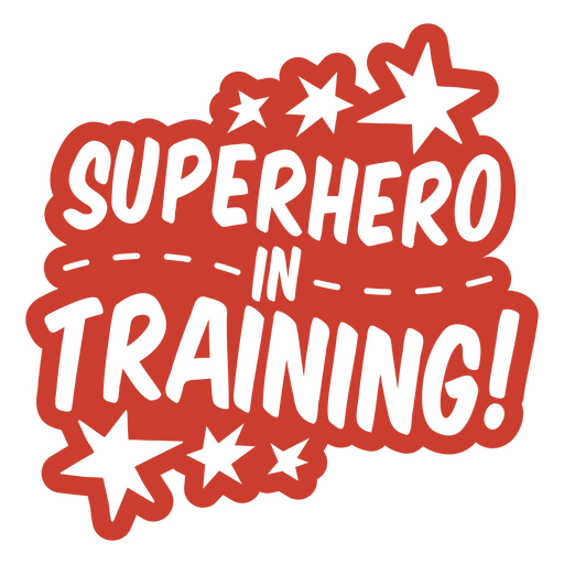 Superhero in training PNG Design