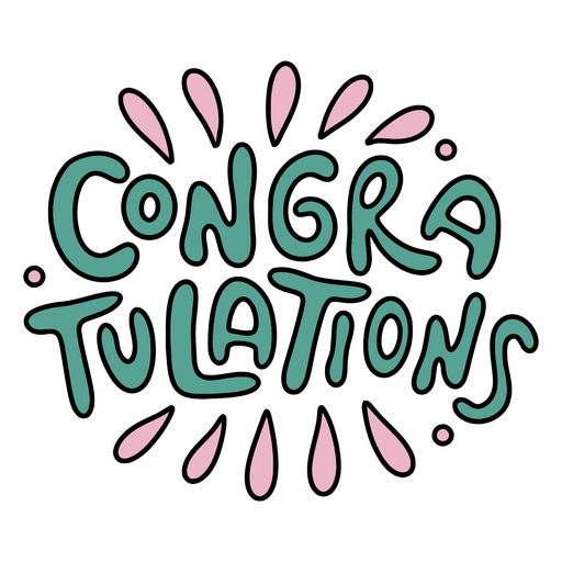 Fun celebration message design with vibrant colors t-shirt design PNG Design