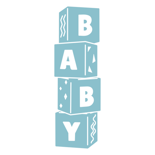 Diseño elegante de bloques de construcción para una decoración infantil divertida. Diseño PNG