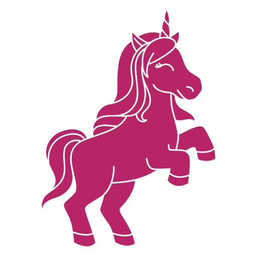 Design de camiseta gráfica de unicórnio rosa estilizado Desenho PNG