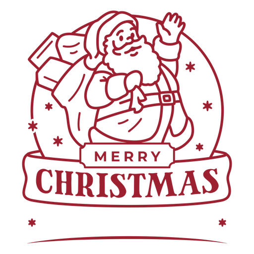 Design vintage de Papai Noel para o Natal Desenho PNG