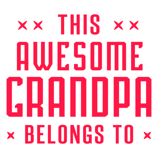 Fun grandpa quote design PNG Design