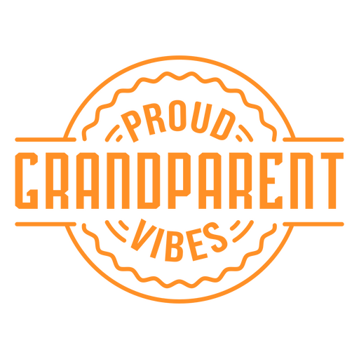 Design de tipografia com vibrações de avós orgulhosos Desenho PNG