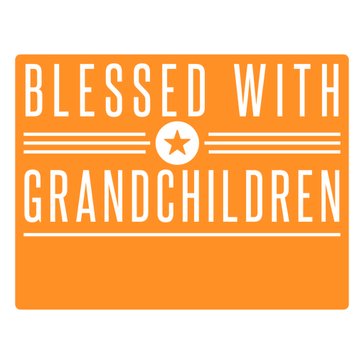 Diseño elegante de texto naranja con acento de estrella para el diseño de camiseta de orgullo familiar. Diseño PNG