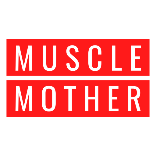 Ausdrucksstarkes T-Shirt-Design für Fitness-Mütter mit typografischen Motiven PNG-Design