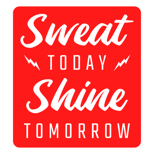 Inspirierendes T-Shirt-Design mit dem Motiv ?Schweiß und Glanz?, das zum Durchhalten anspornt. PNG-Design