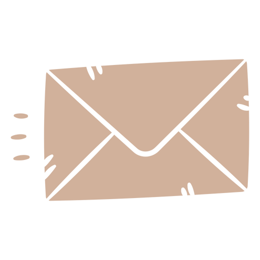 Umschlag mit einem Umschlag darauf PNG-Design