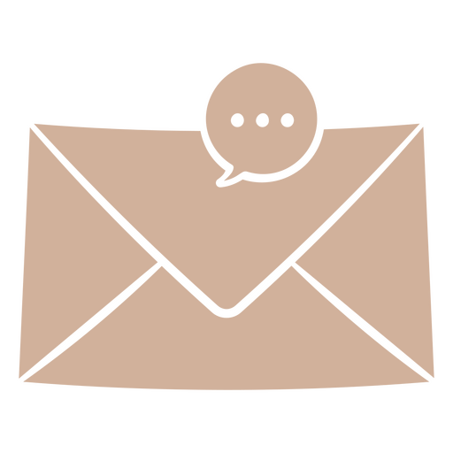 Stilvoller Umschlag mit Sprechblasen-Design PNG-Design