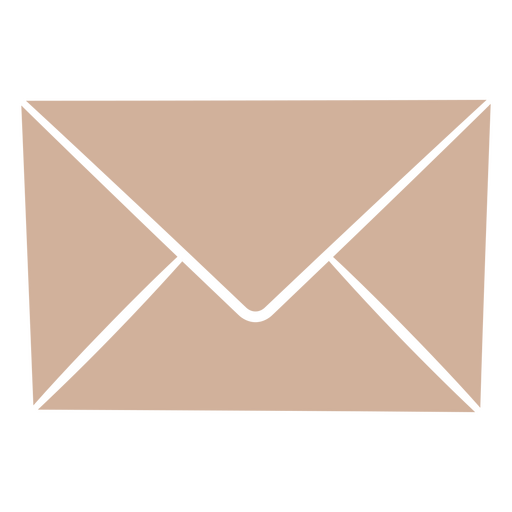 Design elegante de envelope para papelaria ou convites. Desenho PNG