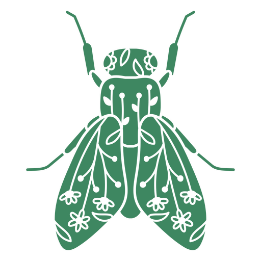 Green fly PNG Design