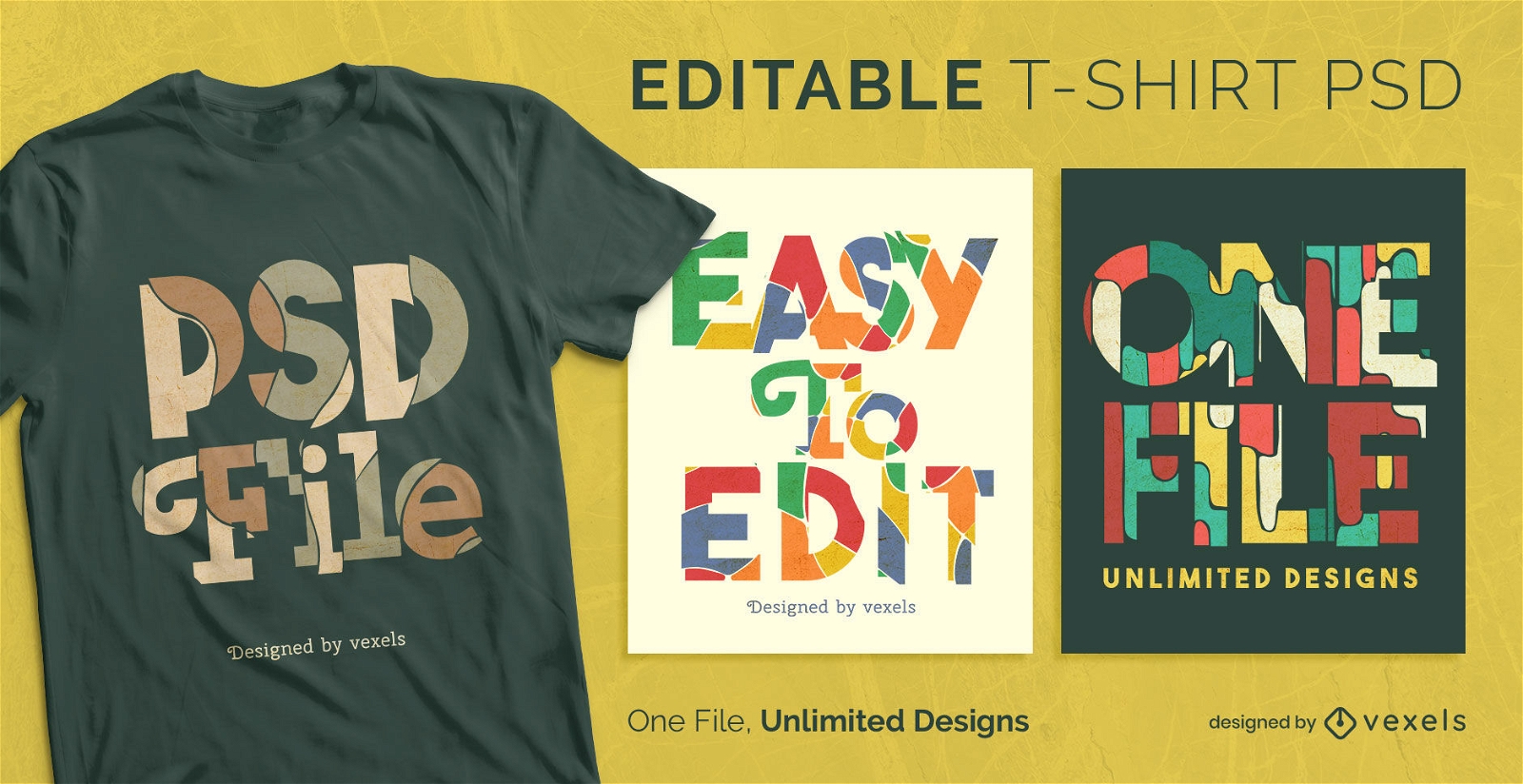 Colorful psd quote scalable t-shirt psd