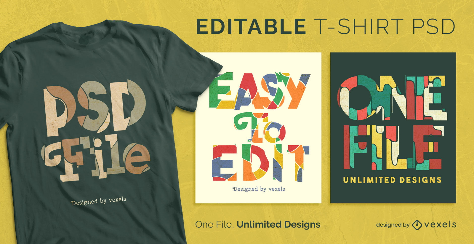 Colorful psd quote scalable t-shirt psd