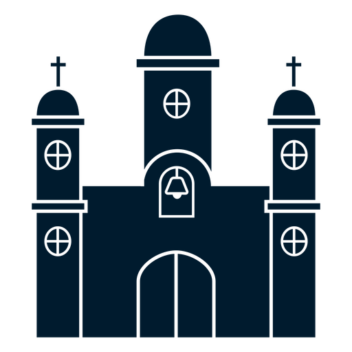 Diseño de ilustración estilizada de catedral Diseño PNG