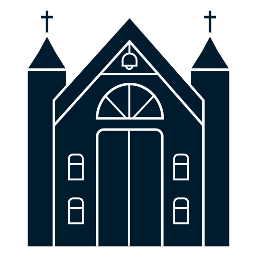 Esboço arquitetônico de um edifício de igreja Desenho PNG