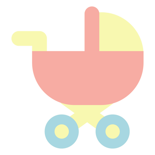 Ilustração de carrinho de bebê caprichoso Desenho PNG