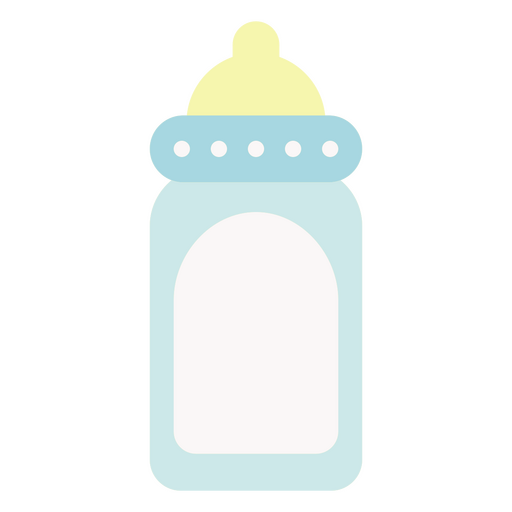 Ilustración divertida de un biberón Diseño PNG